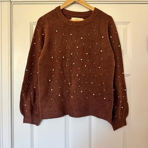Pearlized Loft Sweater Copper